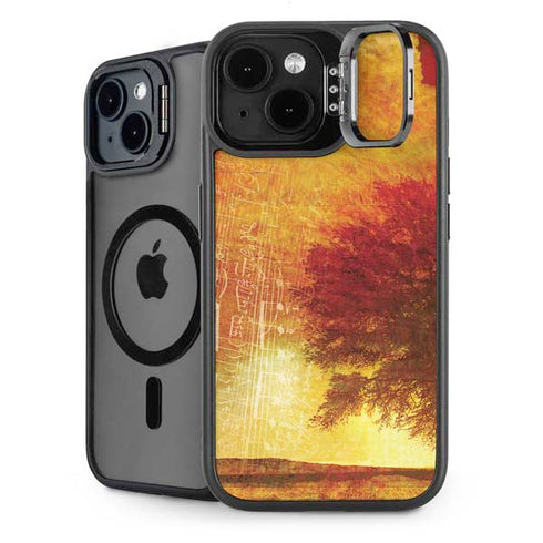 Falling Notes iPhone 15 Kickstand Case